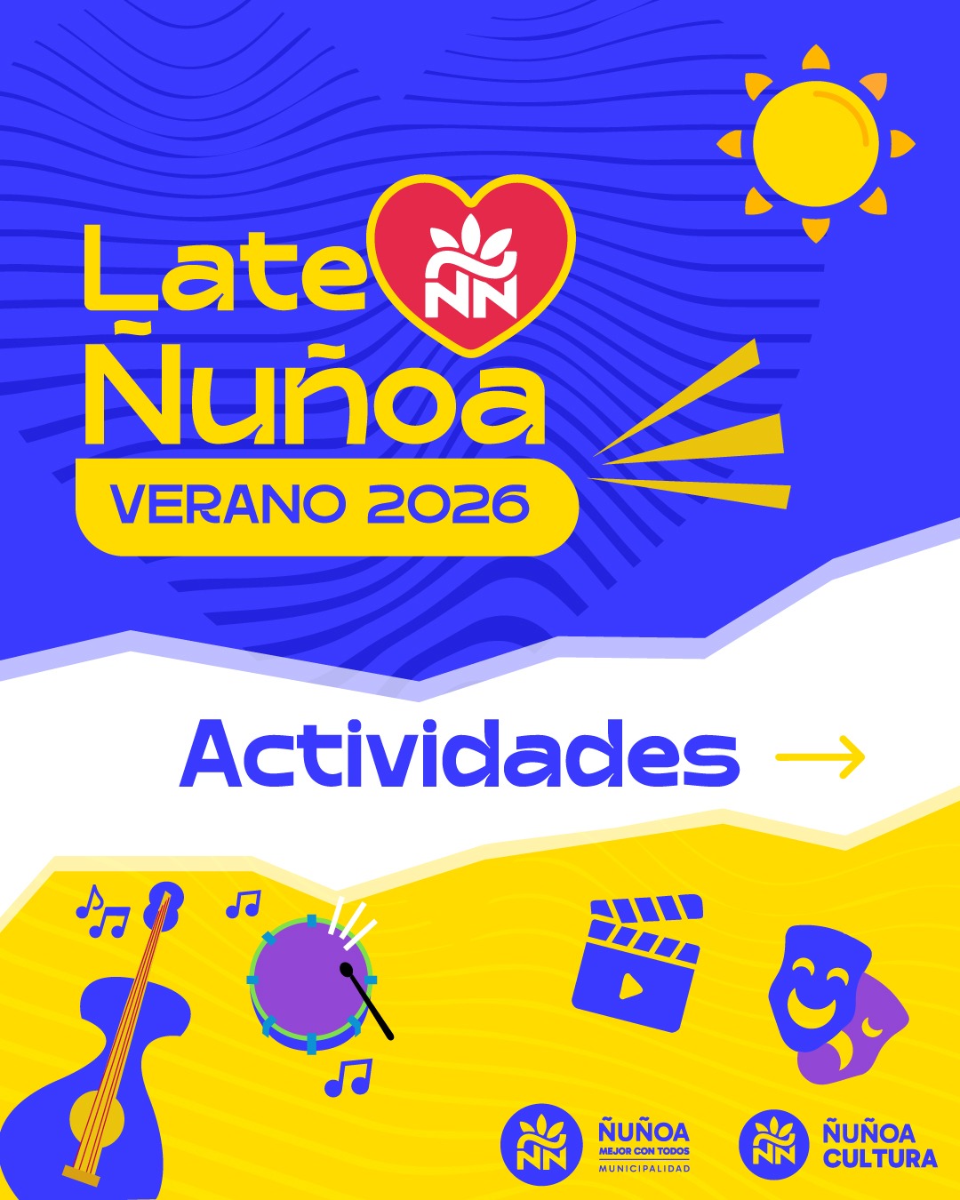 LATE ÑUÑOA
CORPORACIÓN CULTURAL DE ÑUÑOA
CULTURA ÑUÑOA
MUNICIPALIDAD DE ÑUÑOA
PLAZA ÑUÑOA
SALA DE CINE
CAFÉ LITERARIO ÑUÑOA